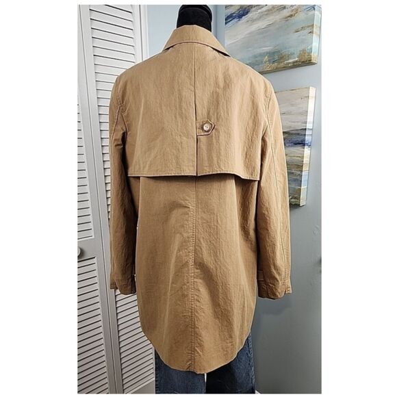 Coldwater Creek Coat – Tan Safari Field Jacket Trench Style Size 12 Large - Picture 4 of 10